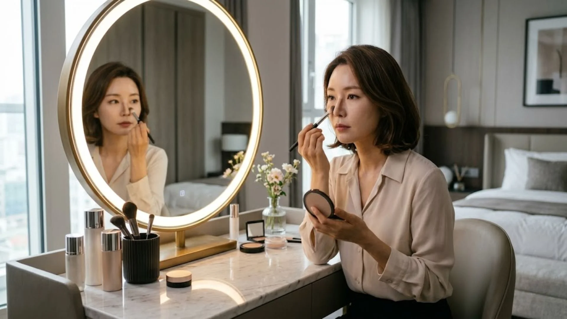 코조각 후기 내돈내산, 쉐딩을 했을 때 콧망울 입체감이 살아나는 메이크업 체감 반응