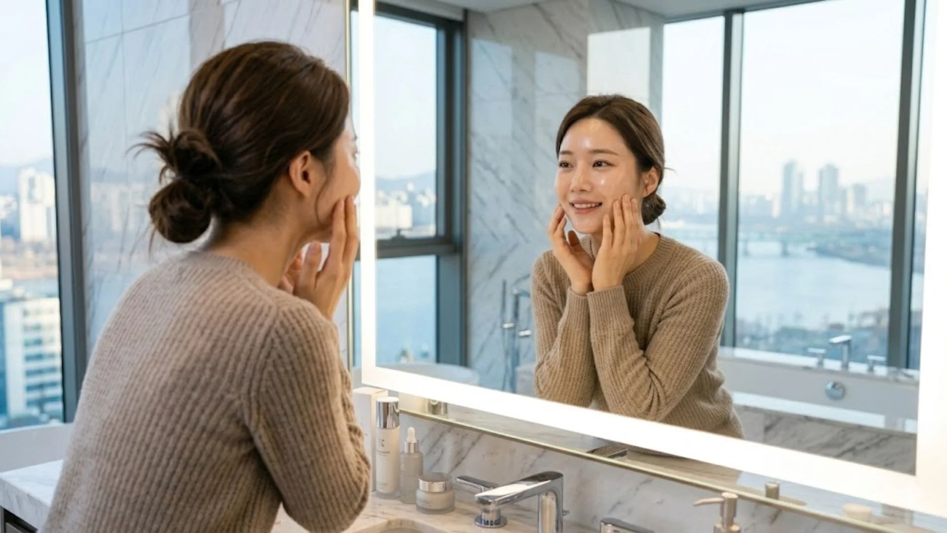 피코슈어프로 주근깨레이저 시술 후 딱지가 떨어지고 맑아진 쌩얼 피부