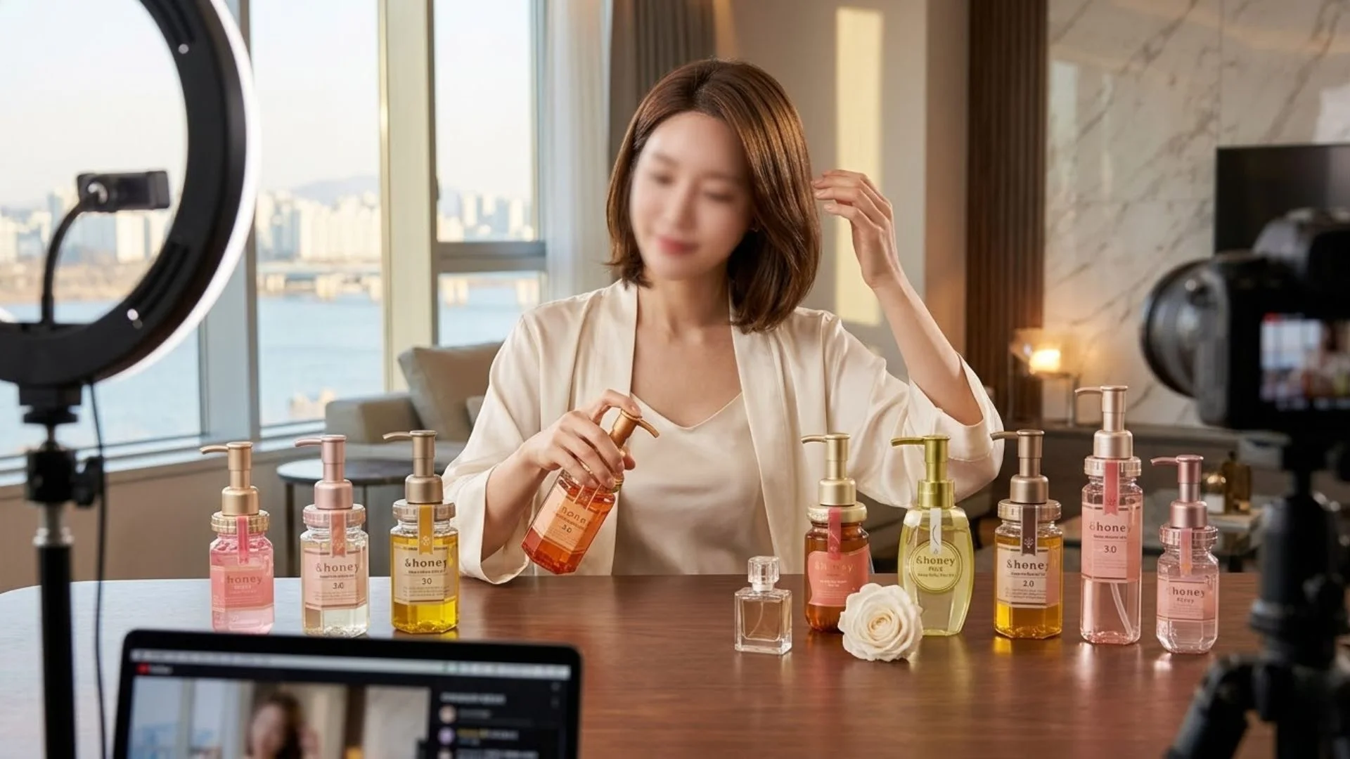 극손상모에 영양을 채워주는 꾸덕한 꿀 제형의 일본 헤어오일 앤허니