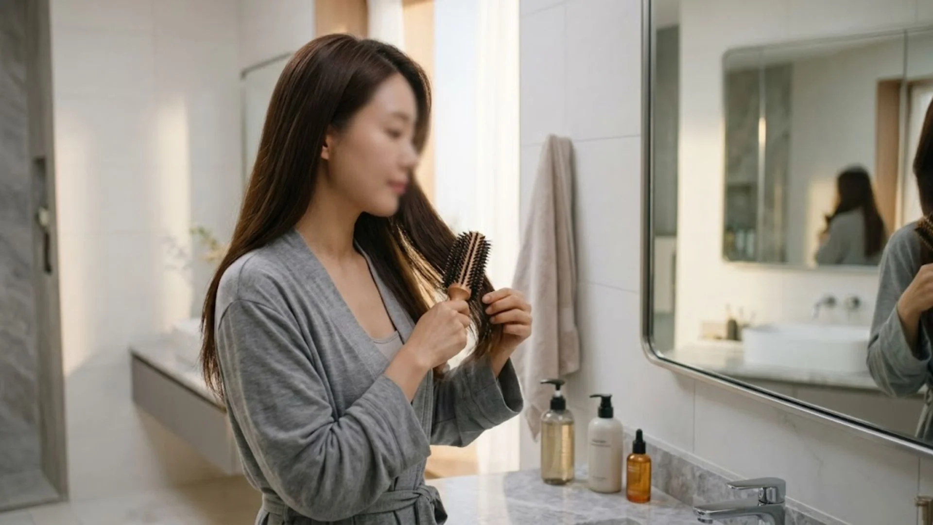 빗질과 두피 마사지로 혈액 순환을 돕는 현실적인 머리빨리기르는법 첫걸음