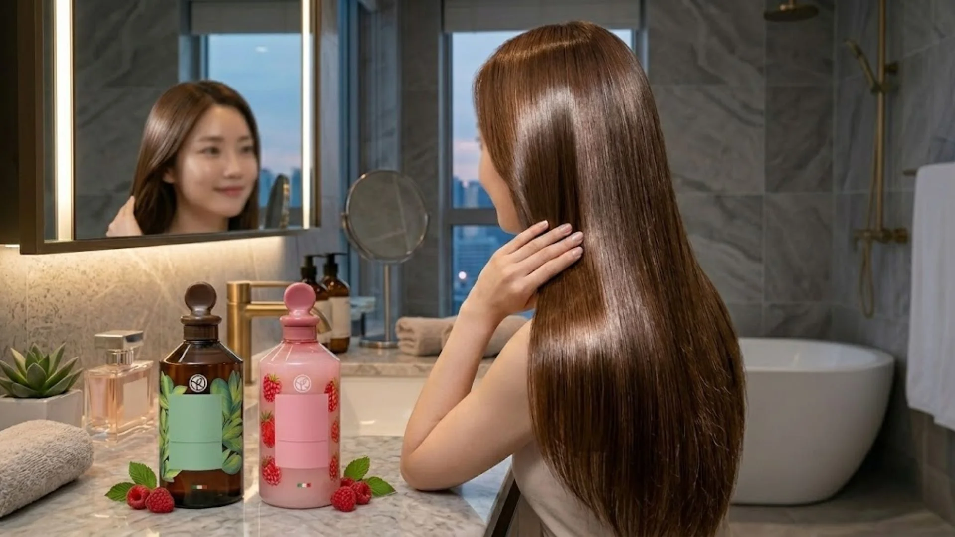 이브로쉐 헤어식초 그리고 어퓨 브랜드의 제형과 사용감 리얼 비교