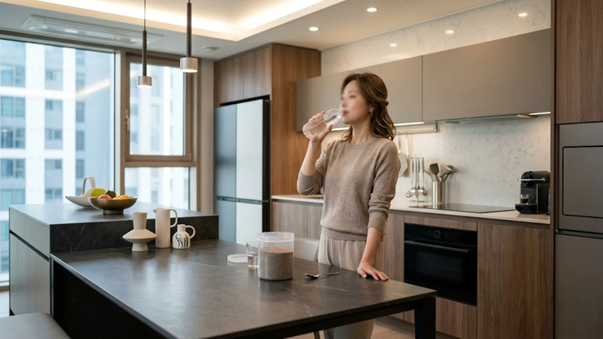 장 속 수분 뺏김을 막기 위해 500ml 물과 함께 섭취하는 차전자피먹는법